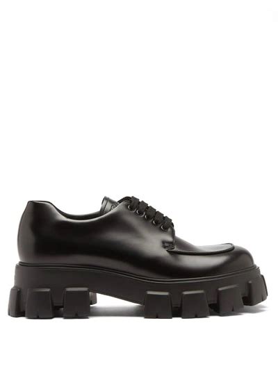 studded oxford shoes prada|prada monolith derby shoes.